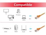 Equip Cat.6A S/FTP Patchkabel, 1.0m, Orange