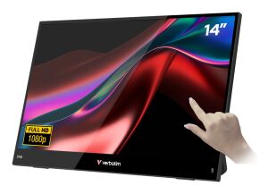 Verbatim Portable 14" FHD Touch Monitor LIGHT Tragbarer Monitor Schwarz 35,6 cm (14") LCD 1920 x 1080 Pixel