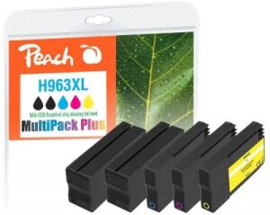Peach PI300-1032 Druckerpatrone 5 Stück(e) Kompatibel Hohe (XL-) Ausbeute Schwarz, Cyan, Pink, Gelb