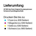 HP 953 4er-Pack Original-Druckerpatronen Schwarz/Cyan/Magenta/Gelb