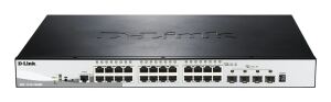 D-Link DGS-1510-28XMP Managed L2/L3 Gigabit Ethernet (10/100/1000) Power over Ethernet (PoE) Schwarz, Grau