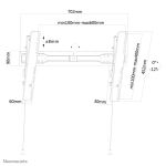 Neomounts LED-W650BLACK TV-Wandhalterung 37-75" - neigbar
