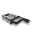 ICY BOX IB-166SSK-B, Wechselrahmen, 1x 3,5" SATA I/II/III oder SAS II HDD zu 1x SATA Host, EasySwap trägerlos, Stahl + Plastik, abschließbar,schwarz