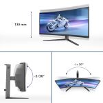 Philips Evnia 6000 34M2C6500/00 Computerbildschirm 86,4 cm (34") 3440 x 1440 Pixel Wide Quad HD QD-OLED Grau