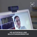 Logitech 960-001055 Webcam 3 MP 1920 x 1080 Pixel USB Schwarz