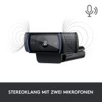 Logitech 960-001055 Webcam 3 MP 1920 x 1080 Pixel USB Schwarz