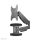Neomounts WL70-550BL12 Monitor-/TV-Wandhalterung 23-42" - Gasfeder - volle Bewegung