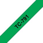 Brother TC-791 Etiketten erstellendes Band Schwarz auf...