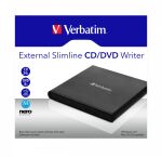 Verbatim External Slimline CD/DVD Writer Optisches Laufwerk DVD±RW Schwarz