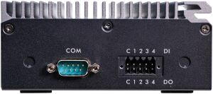 Shuttle Edge PC SPCEL03 , Intel Atom x6413E, 1x HDMI, 2x 2.5G LAN, 1x COM, DIO (4x in, 4x out), 3x USB, 2x M.2, 12-24V, 24/7 Dauerbetrieb, lüfterlos, -20...60°C, inkl. VESA & DIN-RAIL mount