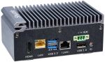 Shuttle Edge PC SPCEL03 , Intel Atom x6413E, 1x HDMI, 2x 2.5G LAN, 1x COM, DIO (4x in, 4x out), 3x USB, 2x M.2, 12-24V, 24/7 Dauerbetrieb, lüfterlos, -20...60°C, inkl. VESA & DIN-RAIL mount