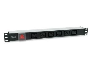 Equip 333319 Stromverteilereinheit (PDU) 6 AC-Ausgänge 1U Schwarz