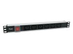 Equip 333319 Stromverteilereinheit (PDU) 6 AC-Ausgänge 1U Schwarz