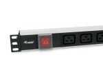 Equip 333319 Stromverteilereinheit (PDU) 6 AC-Ausgänge 1U Schwarz