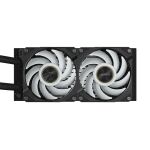 GIGABYTE AORUS WATERFORCE X II 240 AIO Flüssigkeits-CPU-Kühler - 2x120mm ARGB-Lüfter, Vollfarb-LCD, DAISY-CHAIN, kompatibel mit Intel LGA 1851 und AMD AM5