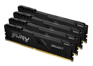 Kingston Technology FURY Beast 64GB 3600MT/s DDR4 CL18 DIMM (4er-Kit) Black