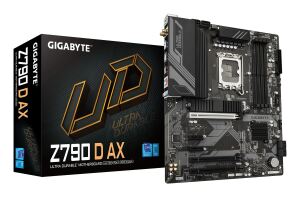 GIGABYTE Z790 D AX Motherboard - Unterstützt Intel Core 14. Generation CPUs, 12+1+1 Phasen Digital VRM, bis zu 7600MHz DDR5 (OC), 3xPCIe 4.0 M.2, Wi-Fi 6E, 2.5GbE LAN, USB 3.2 Gen 2