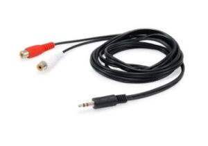 Equip 147093 Audio-Kabel 2,5 m 2 x RCA 3.5mm Schwarz