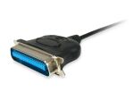 Equip USB auf Parallel adapter kable, schwarz