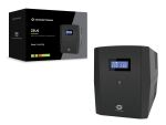 Conceptronic ZEUS03G 1200VA 720W USV, 4x UK-Steckdosen, HID-USB, RJ45 Ein/Aus, mit AVR-Funktion
