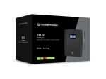 Conceptronic ZEUS03G 1200VA 720W USV, 4x UK-Steckdosen, HID-USB, RJ45 Ein/Aus, mit AVR-Funktion