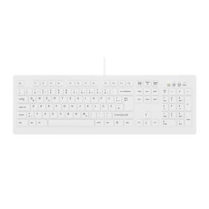 Contour Design Active Key Contour ClassicClean Medizinische Tastatur Abnehmbare Abdeckung Full-Size Kabelgebunden Weiß DE C8100