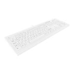 Contour Design Active Key Contour ClassicClean Medizinische Tastatur Abnehmbare Abdeckung Full-Size Kabelgebunden Weiß DE C8100