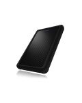 ICY BOX IB-223U3a-B; Ext. Gehäuse f. 2,5" SATA HDD zu USB3.0 Interface, schraubenlos, mit silicon protector, schwarz