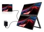 Verbatim Portable 15.6" FHD Dual Monitor Essentials Tragbarer Monitor Schwarz 39,6 cm (15.6") LCD 1920 x 1080 Pixel