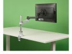 R-Go Tools Monitorhalterung R-Go Zepher, verstellbarer Einzelmonitorarm, 100% Zirkular, bis 8 kg Tragkraft, schwarz