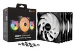 be quiet! LIGHT WINGS LX 140mm PWM High Speed 3-Pack Black Computergehäuse Ventilator 14 cm Schwarz 3 Stück(e)