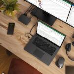 ALOGIC DUTHD laptop-dockingstation & portreplikator USB 3.2 Gen 1 (3.1 Gen 1) Type-C Schwarz