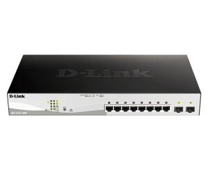 D-Link DGS-1210-10MP Managed L2 Gigabit Ethernet (10/100/1000) Power over Ethernet (PoE) Schwarz, Grau