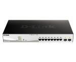D-Link DGS-1210-10MP Managed L2 Gigabit Ethernet (10/100/1000) Power over Ethernet (PoE) Schwarz, Grau