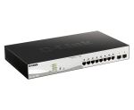 D-Link DGS-1210-10MP Managed L2 Gigabit Ethernet (10/100/1000) Power over Ethernet (PoE) Schwarz, Grau