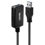 Lindy 43155 USB Kabel USB 3.2 Gen 1 (3.1 Gen 1) 5 m USB A 5 Gbit/s Schwarz