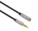 Manhattan 356022 Audio-Kabel 1 m 3.5mm Schwarz, Silber