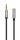 Manhattan 356022 Audio-Kabel 1 m 3.5mm Schwarz, Silber