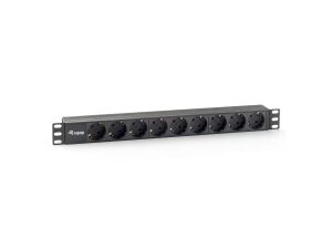 Equip 333282 Stromverteilereinheit (PDU) 9 AC-Ausgänge 1U Schwarz