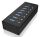 ICY BOX IB-AC618, 7 Port USB 3.2 Gen 1 Hub mit 1x Tablettladeport, Vollmetall, mit 12V 3A Netzteil, schwarz