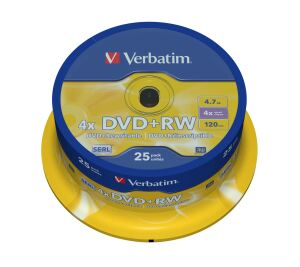 Verbatim DVD+RW Matt Silver 4,7 GB 25 Stück(e)