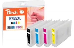 Peach PI200-724 Druckerpatrone 4 Stück(e) Kompatibel Hohe (XL-) Ausbeute Schwarz, Cyan, Magenta, Gelb