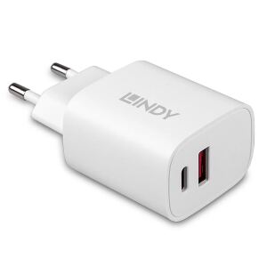 Lindy 73413 Ladegerät für Mobilgeräte Universal Weiß AC Schnellladung Drinnen