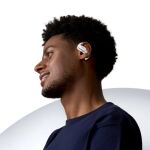 SHOKZ OpenFit Air, weiss Kopfhörer Kabellos Ohrbügel Anrufe/Musik/Sport/Alltag Bluetooth Weiß