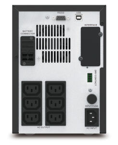 APC Easy UPS 1 Ph Line Interactive, 750VA, Tower, 230V, 6 IEC C13 Ausgänge, AVR, Potentialfreier Kontakt, LCD, ohne Netzwerk-Managementkarte