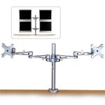 Lindy 40697 Flachbildschirm-Tischhalterung Tisch/Bank Silber