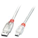 Lindy 41782 USB Kabel USB 2.0 1 m USB A Mini-USB B 0,48...