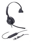 Yealink Mono-UC-Headset mit USB-C/A-Anschluss