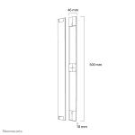 Neomounts NS-CC050SILVER Kabelabdeckung - für 1-3 Kabel - universal