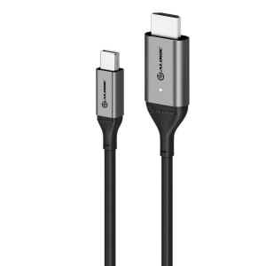 ALOGIC ULMDPHD02-SGR Videokabel-Adapter 2 m HDMI Typ A (Standard) Mini DisplayPort Schwarz, Silber